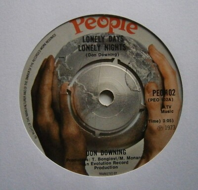 DON DOWNING: LONELY DAYS LONELY NIGHTS (People)  1973 7'' Single