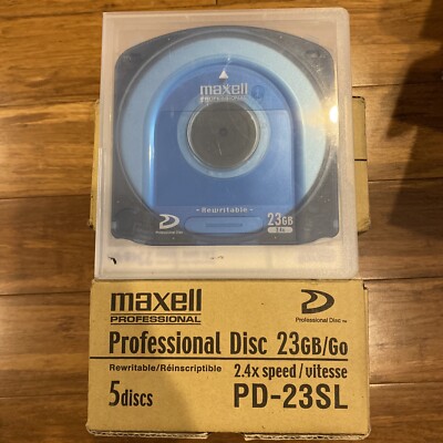 Lot of 10 Maxell Rewritable Professional Disc PD-23SL 23GB Pro