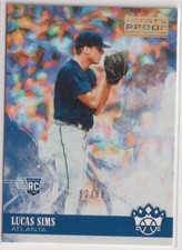 2018 Diamond Kings Artist Proof Gold #86 Lucas Sims /99 RC