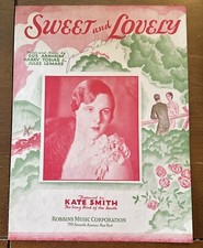 Sweet And Lovely 1931 Sheet Music Kate Smith The Songbird Of The South