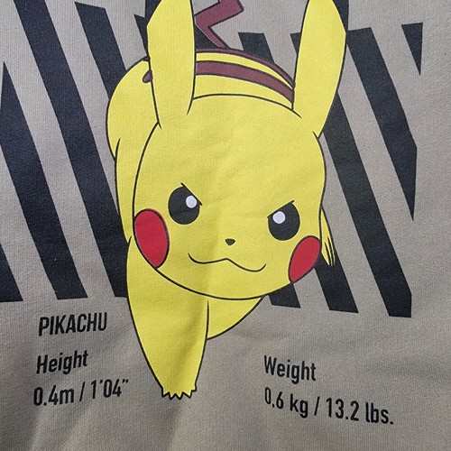 ZARA Kids Pokemon PIKACHU Hoodie Size 10 140 Cm FRONT & BACK Graphics Sweatshirt - Picture 5 of 6