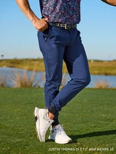 $158 Greyson Golf Montauk Jogger Size 34x30 Mens Maltese Blue Performance Pants