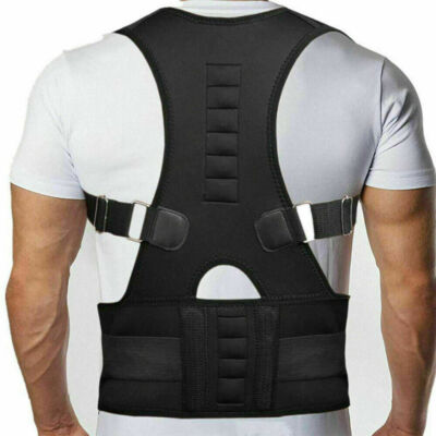 Posture Corrector Support Magnetic Back Shoulder Brace Belt Band For Men Women