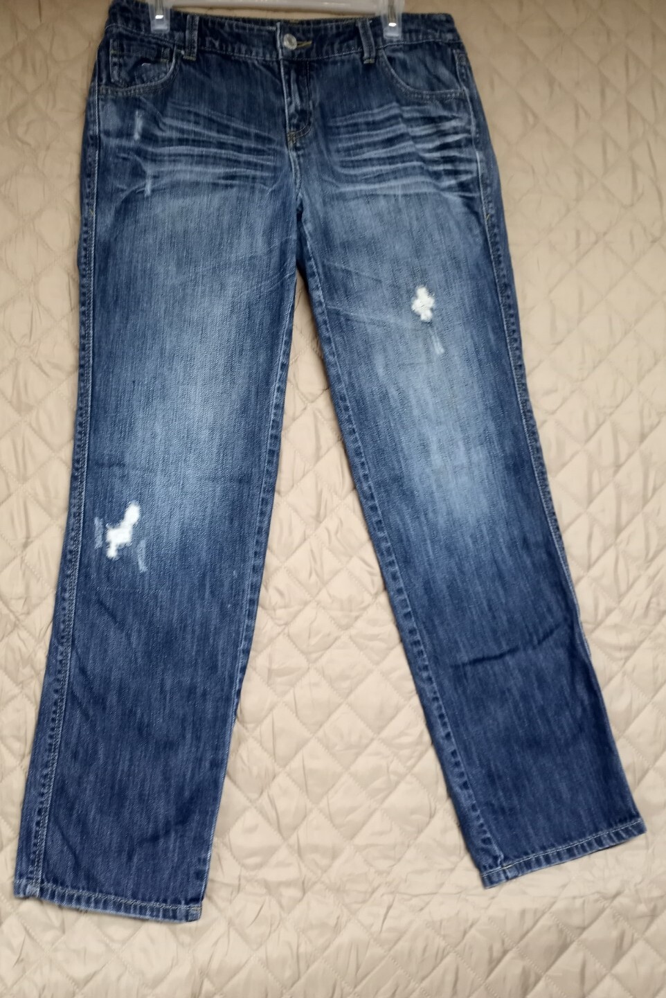 Boyfriend Low Rise Straight Leg Blue Jeans Size 6