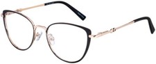 CAPRI OPTICS DICAPRIO DC204 WOMEN'S EYEGLASSES 52-20-140 BLACK W/ SOFT CASE