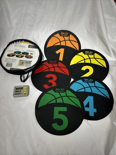 SKLZ Shot Spotz Game Set Basketball Training Markers & Digital Timer
