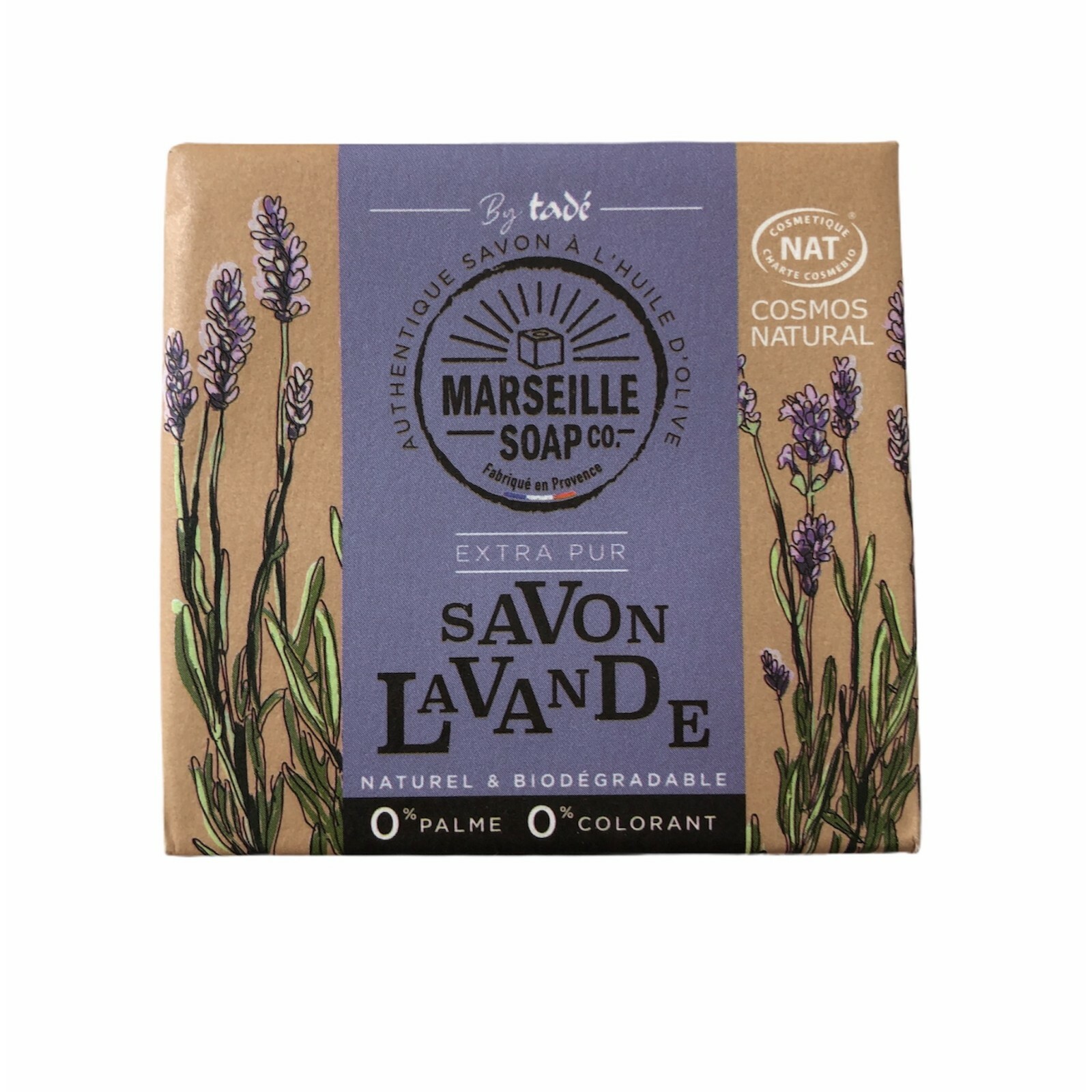 Tade' Marseille Soap Natural Dermatologically Tested Lavender