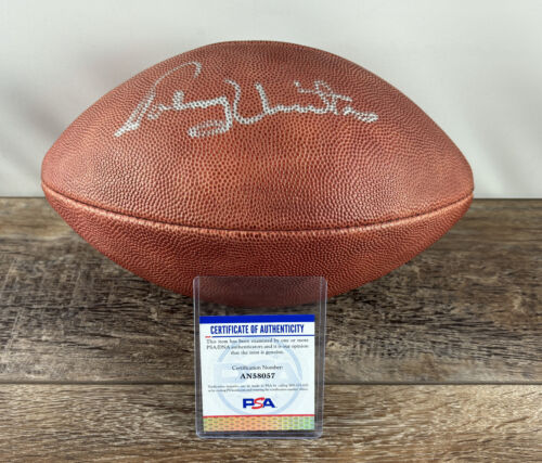 Johnny Unitas Signed Wilson NFL Football Paul Tagliabue PSA DNA Authenticated - Picture 1 of 8