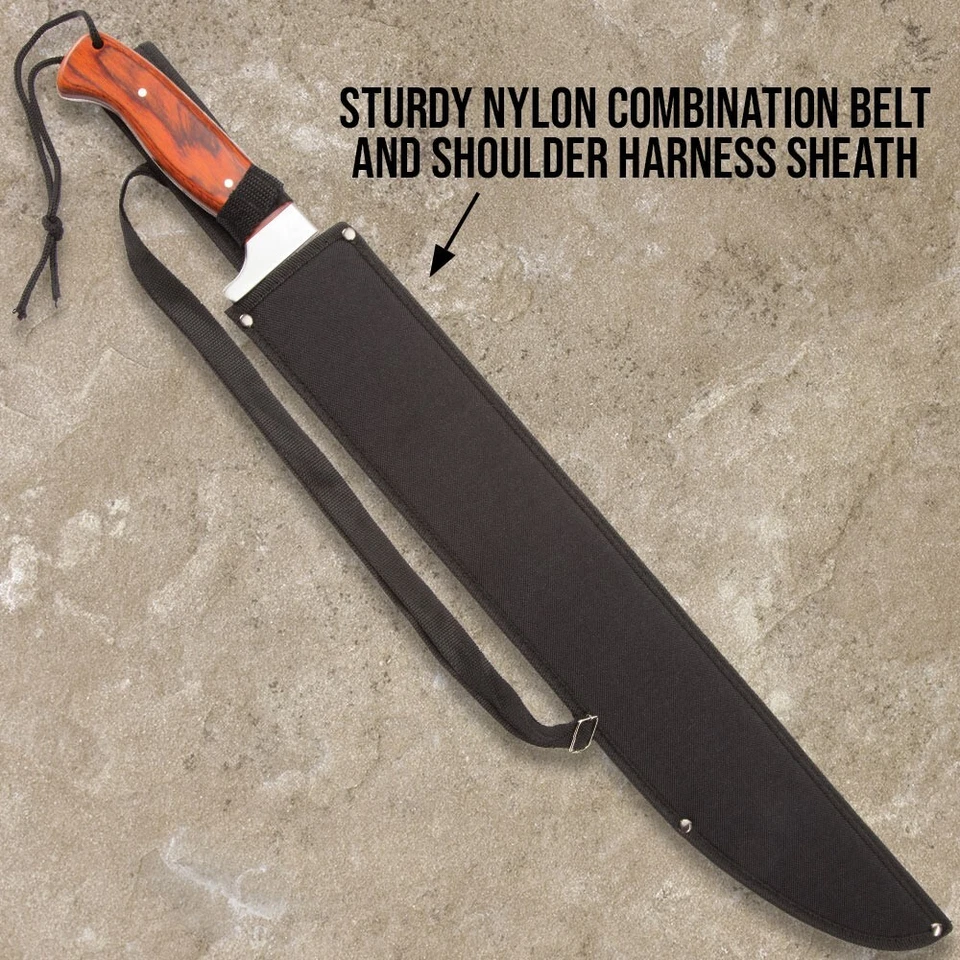 Machete Timber Rattler Jungle Beast | Incluye funda de nailon | Total 25" Foto 4 de 4