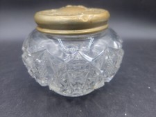 Antique Powder Jar Art Nouveau Bronze & ABP? ...