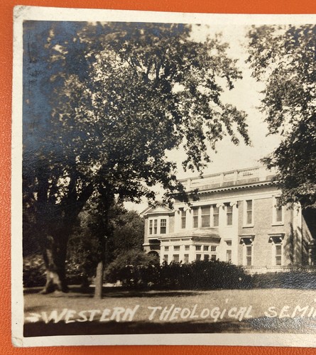 Vintage Real Photo Postcard West Theological Seminary Fremont Nebraska RPPC 1925 - 第 2/5 張圖片