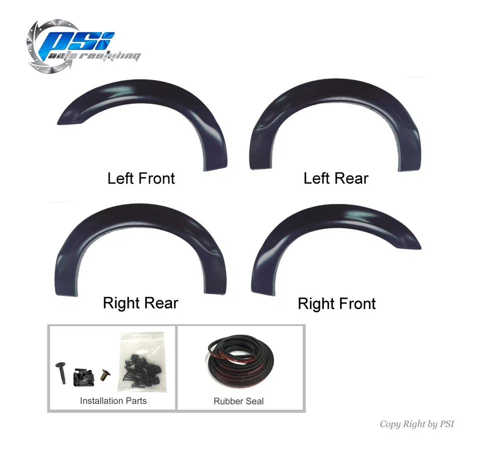 OE Style Fender Flares Fits Ford F-250, F-350 Super Duty 99-07 Paintable Finish Foto 2 de 4