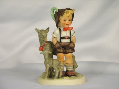 TALL Goebel Hummel Figurine, ''Little Goat Herder'', 5 1/2'' TALL, early TMK 6 mark