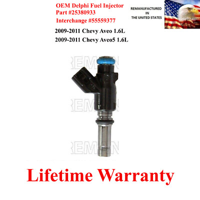 Genuine Delphi Fuel Injector for 2009-2011 Chevy Aveo Aveo5 1.6L