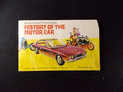 C4 Brooke Bond Tea Cards History of the Motor Car 1968 Complete Set in Album