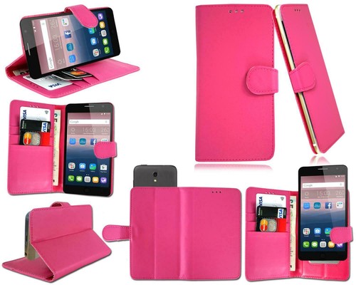 New Premium Leather Wallet Flip Phone Cover For ZTE Blade Axon 7S - Picture 3 of 17