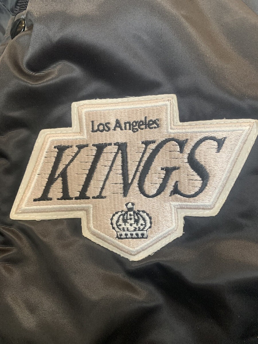 RARE Vintage Los Angeles Kings Chalk Line Satin Jacket Mens XL