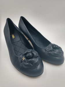 chanel flower heels