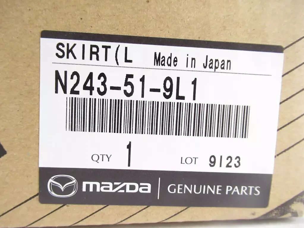 Mazda Genuine OEM Front Bumper Driver Side Deflector 16-19 Miata