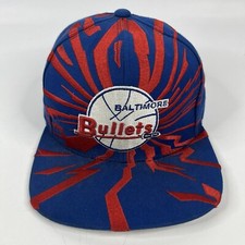 Baltimore Bullets Hat Cap Shockwave Shattered NBA Mitchell Ness