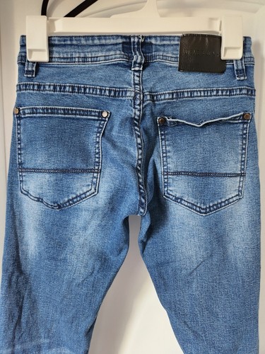 Steve's Denim Blue Jeans Slim Stretch Medium Wash Womens 26/30 Waist 24" - Picture 5 of 8