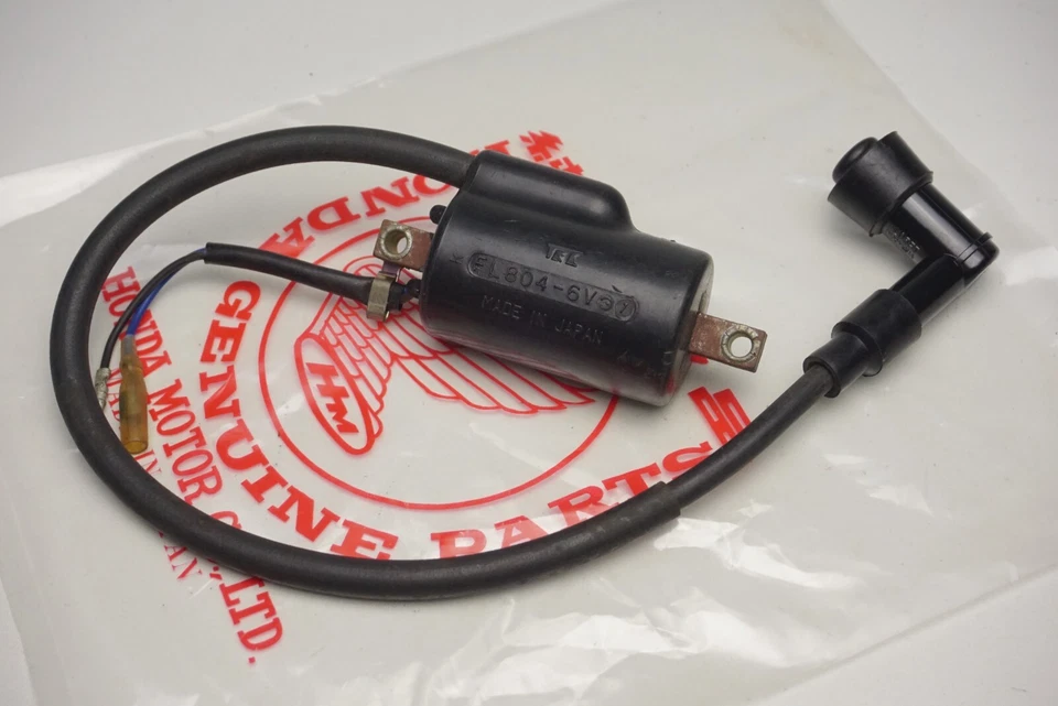 Nuevo de Lote Antiguo Honda CB100 CB125S CL100 S90 S110 Bobina de Encendido y Tapa de Bujía Nos Genuino Foto 2 de 4