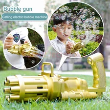 2Pack Gatling Bubble Machine Gun Automatic Bubbler Maker Safe Outdoor Summer Toy