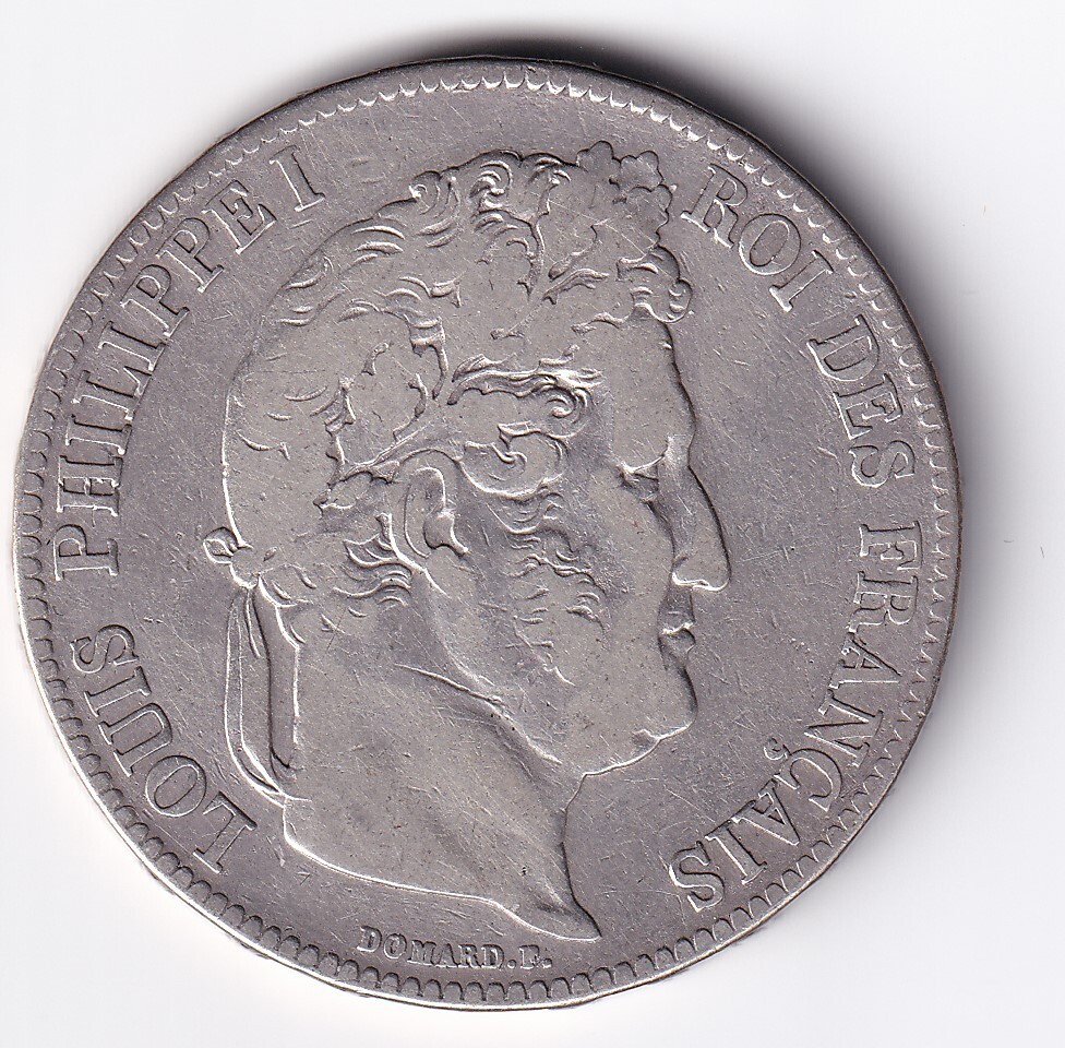 1830年W フランス　ルイ・フィリップ 5フラン 銀貨 1830年A フランス ルイ・フィリップ 5フラン 銀貨 - メルカリ