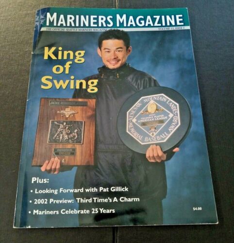 Mariners Magazine 2002 Volume 13 Issue 1 KING of SWING Ichiro Suzuki