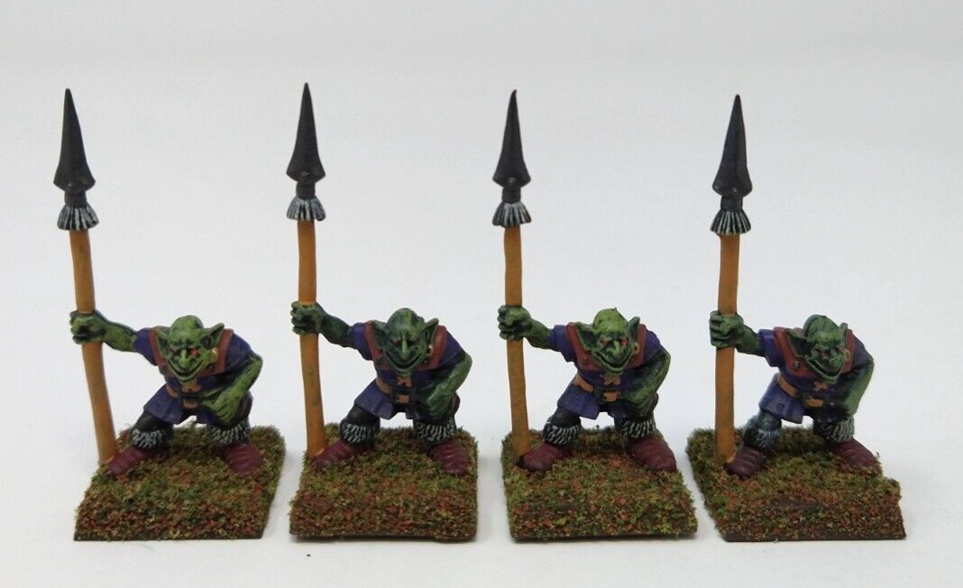 Figurines Warhammer Fantasy Goblins Spearmen X5 - Orcs & Gobelins - Games Workshop Neuf OOP
