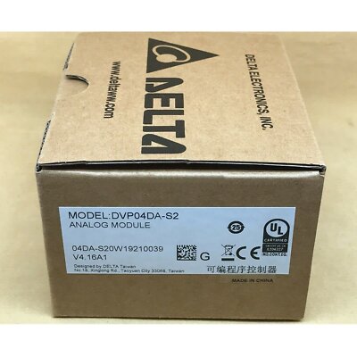 1PC New Delta DVP04DA-S2 PLC Module In Box  DVP04DAS2 #US