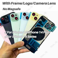Back Glass Replacement Big Cam Hole Rear Cover For iPhone 14 Plus 15 Pro Max Lot