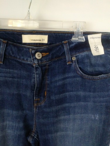 Maurices Women's Distressed / Ripped Crop Jeans High Rise - Dark Wash - Size 31- - Picture 5 of 10
