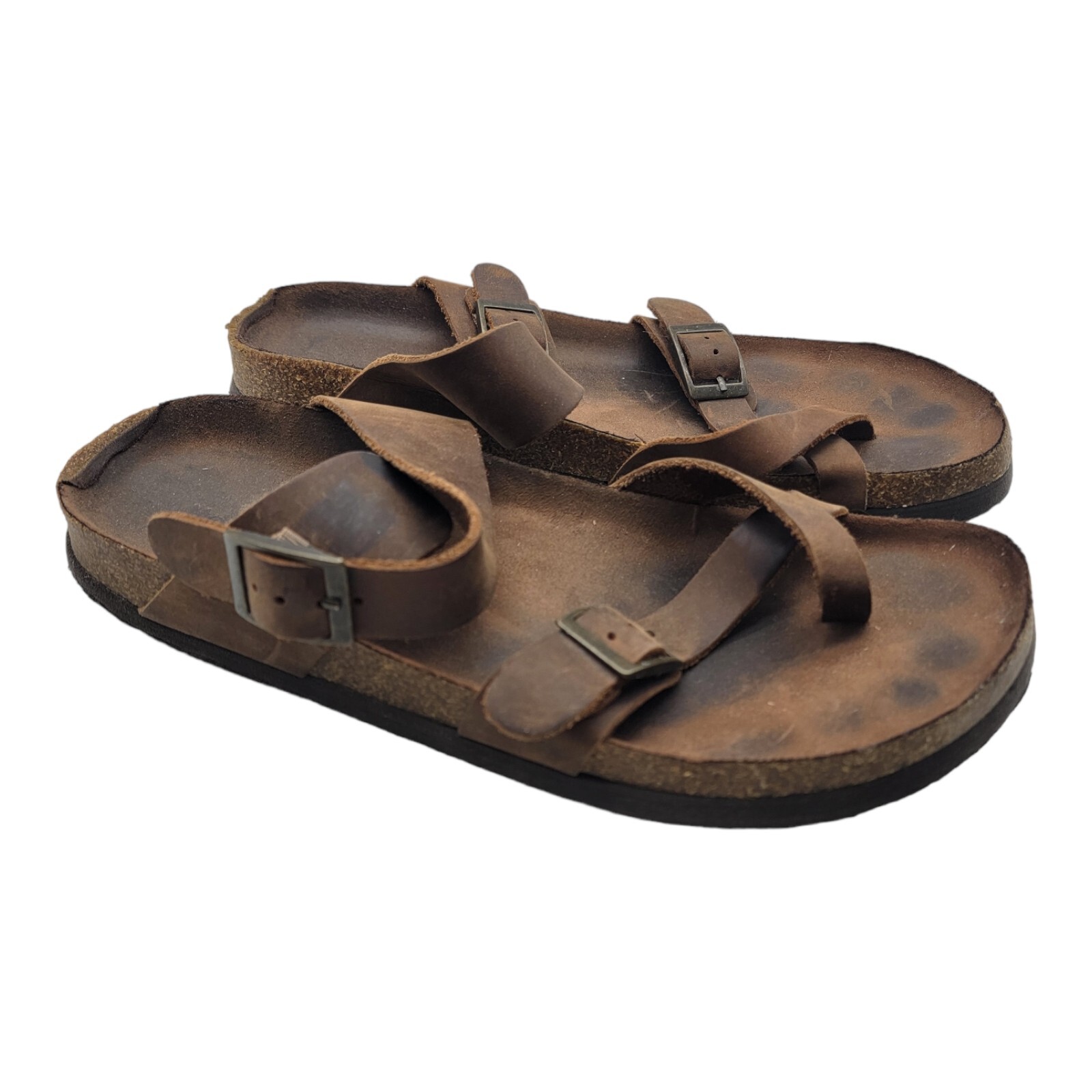 SAOLA Sandali in gomma da sughero incrociati con suola montagna Hallie marroni taglia 8