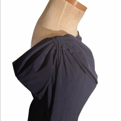 Badgley Mischka Collection Blue Dress with Bow | eBay