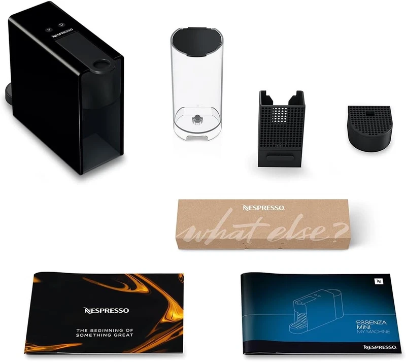 Macchina Caffè Espresso Caffettiera Elettrica KRUPS Essenza Mini Nera NESPRESSO, fotografia 5 di 10