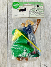 Vintage Wilton Golf Set Cake Decoration Topper 1991 NOS Golfer 4.25" tall Sealed