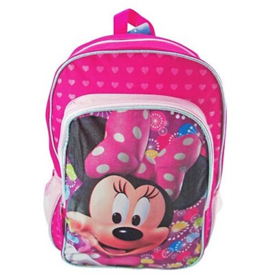 Minnie Mouse 16 inch Pink Large School Backpacking Shoulder