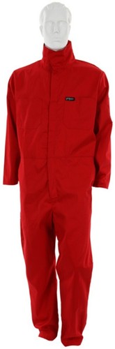 MCR Safety FR Gear -Red Flame Resistant Contractor Coveralls Long Sleeve 40536