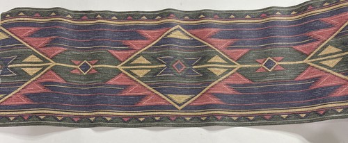 Lot 2 Vintage Geometric Indian Southwestern Wallpaper Border Spirit Of America - 第 1/2 張圖片