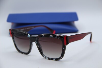 NEW FACE A FACE VERSO 2 COL.0078 BURGUNDY BLACK GRADIENT SUNGLASSES W/CASE 55-19