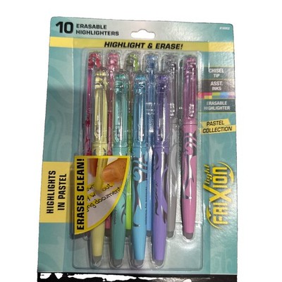 Pilot 10pk FriXion Light Pastel Erasable Highlighters Chisel Tip Multicolored