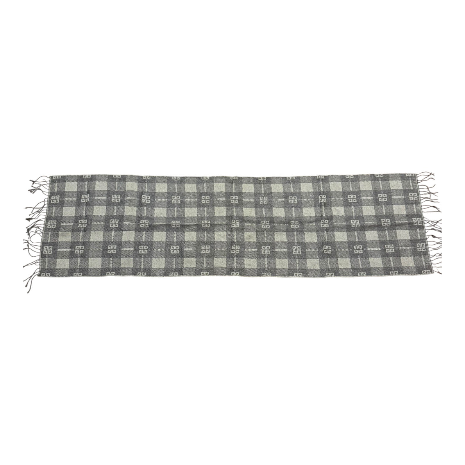 Givenchy Gray Patterned Scarf - image 1