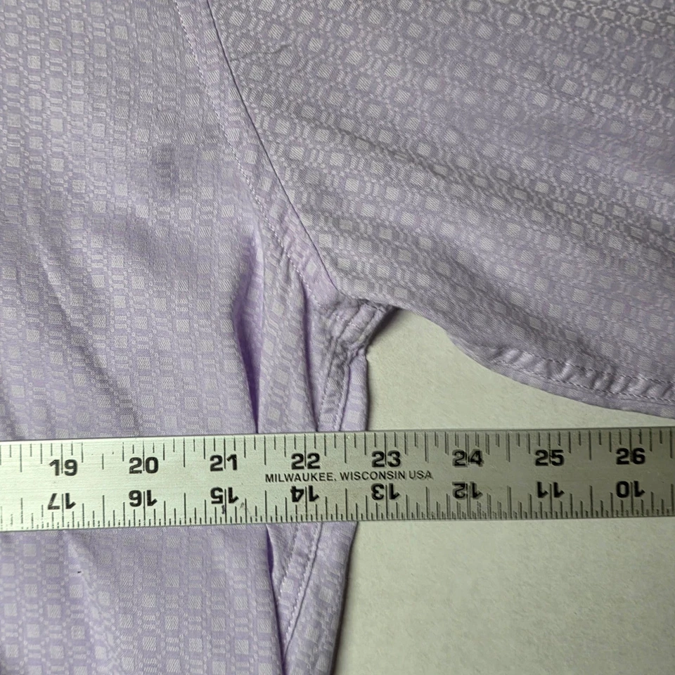 Camisa de vestir Steven Land calce moderno puño francés alta 16 1/2 36/37 Foto 3 de 4