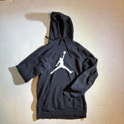 Jordan Jumpman Logo Pullover Fleece Hoodie Black