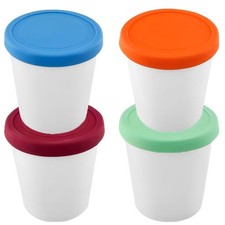 32 Oz Ice Cream Containers for Homemade, Ice Cream Containers with Silicone L...