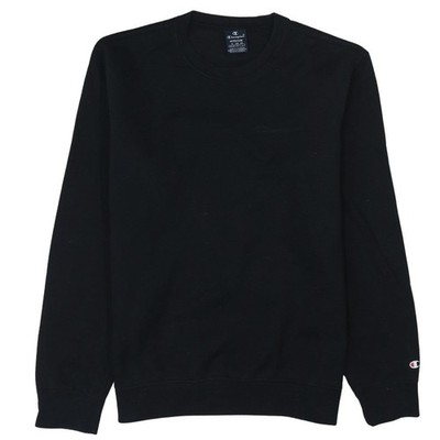 Champion Herren Schwarz Pullover Sweatshirt Medium Rundhals Fleece
