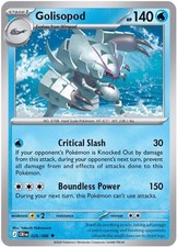 GOLISOPOD 026/086 UNCOMMON CHAOS RISING POKEMON REVERSE HOLO LIGHTLY PLAYED