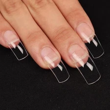 Extra-curve Hawk Nail Tips - Acrylic Half Cover Nails Manicure Accessorie 500pcs