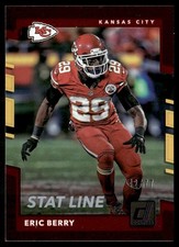 2017 Donruss Stat Line Eric Berry 42/77 Kansas City Chiefs #83